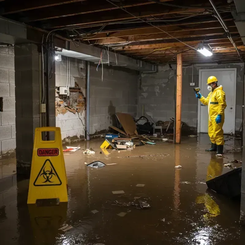 Flooded Basement Electrical Hazard in Colorado City, TX Property